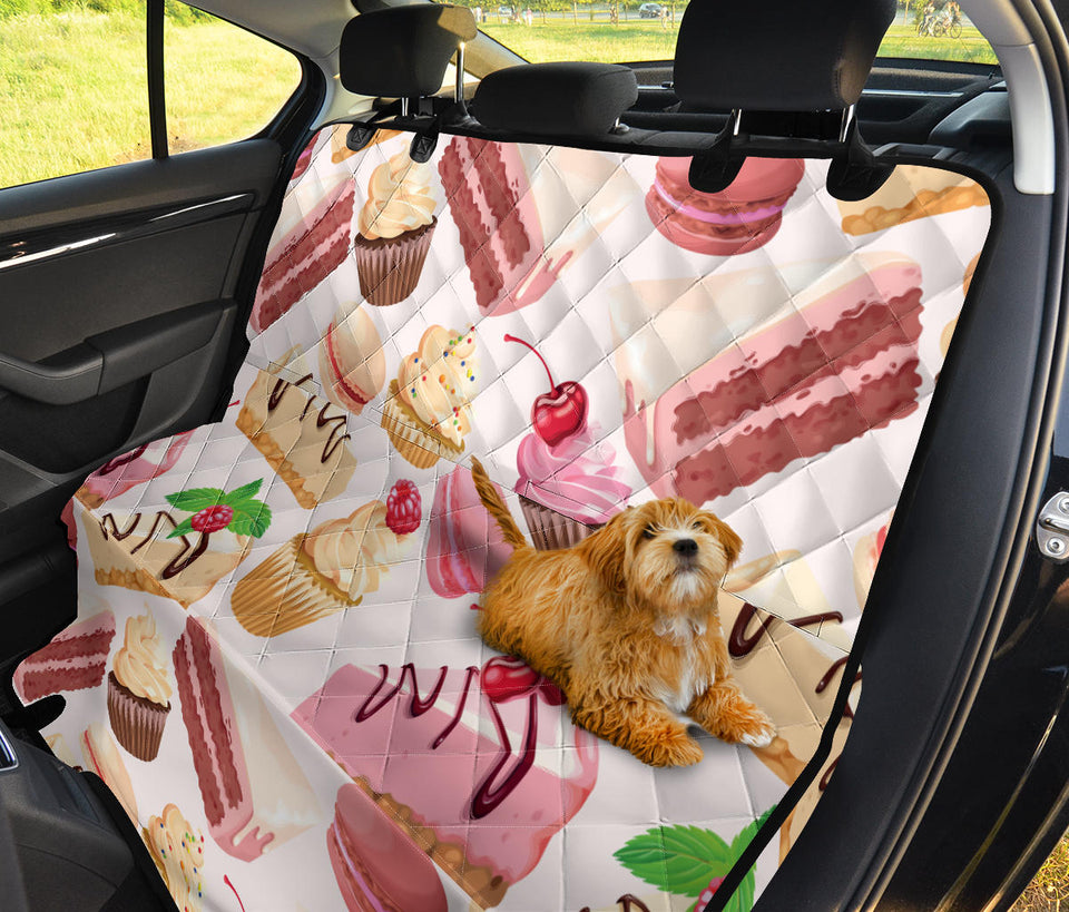 Cake Cupcake Sweets Pattern Dog Car Seat Covers