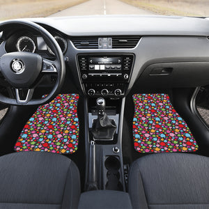 Tea pots Pattern Print Design 01 Front Car Mats