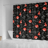 Fox Sleeping Fox Pattern Shower Curtain Fulfilled In US
