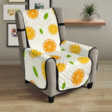 oranges leaves pattern Chair Cover Protector