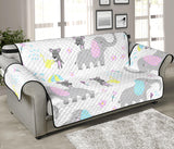 Cute elephant mouse pattern Sofa Cover Protector