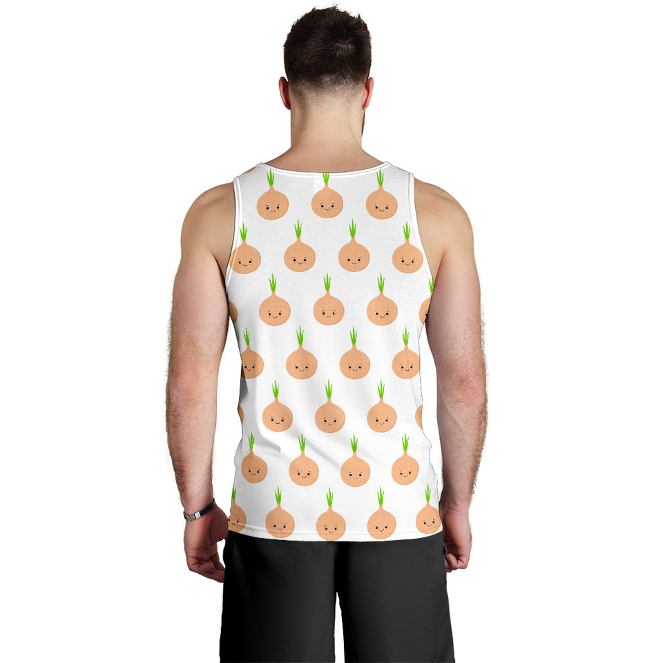 cute onions smiling faces Men Tank Top