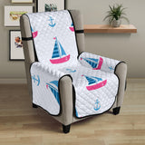 Sailboat anchor pattern Chair Cover Protector