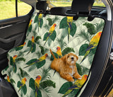 Beautiful Parrot Palm Leaves Pattern Dog Car Seat Covers