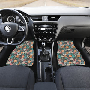 Gear Pattern Print Design 05 Front Car Mats