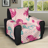 Cute little mermaid pattern Recliner Cover Protector