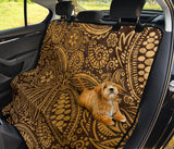 Cocoa Beans Tribal Polynesian Pattern Background Dog Car Seat Covers