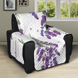 lavender flower design pattern Recliner Cover Protector