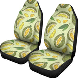 Durian Leaves Pattern Background Universal Fit Car Seat Covers
