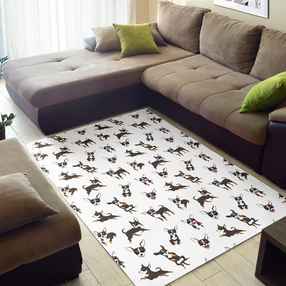 Chihuahua Dog Pattern Area Rug