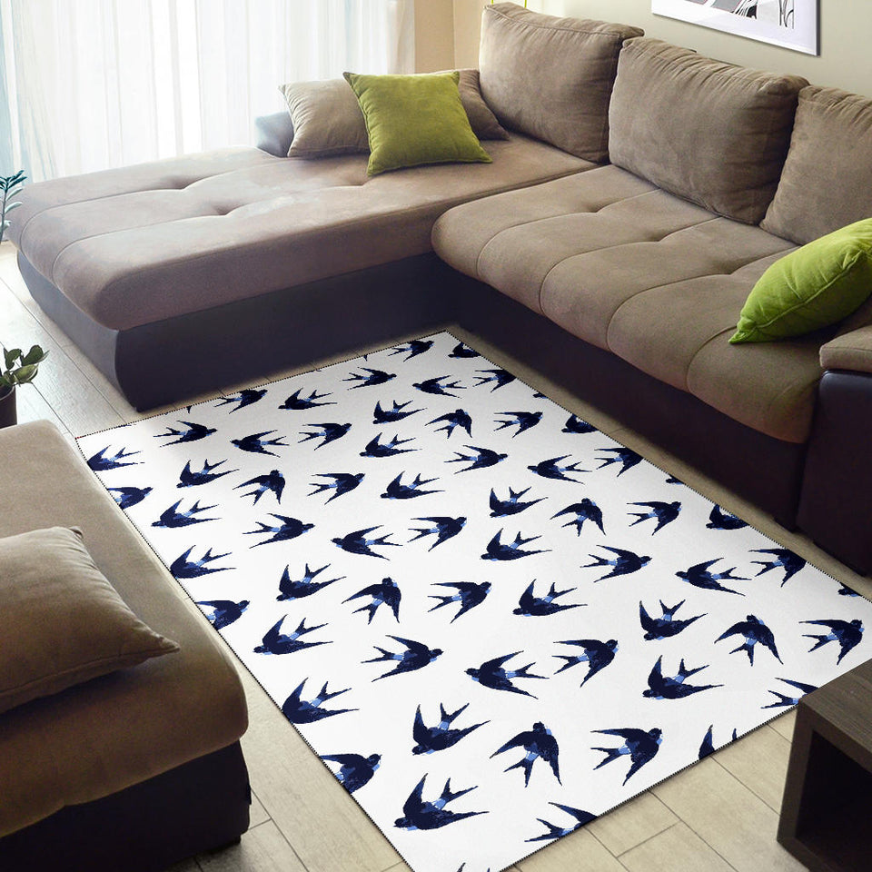 Swallow Pattern Print Design 03 Area Rug