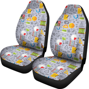 Math Pattern Print Design 04 Universal Fit Car Seat Covers