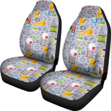 Math Pattern Print Design 04 Universal Fit Car Seat Covers