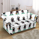 Cute Ninja Katana Sword Pattern Loveseat Couch Slipcover