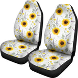 Beautiful Sunflowers Pattern  Universal Fit Car Seat Covers