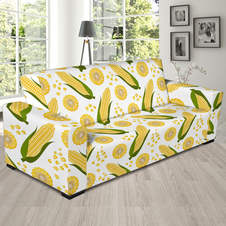 Corn Pattern Print Design 05 Sofa Slipcover