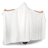 Arabic White Pattern Hooded Blanket