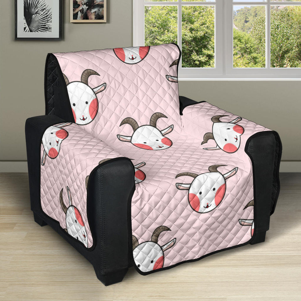 Cute goat pattern Recliner Cover Protector