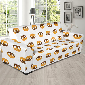Pretzels Pattern Print Design 02  Sofa Slipcover