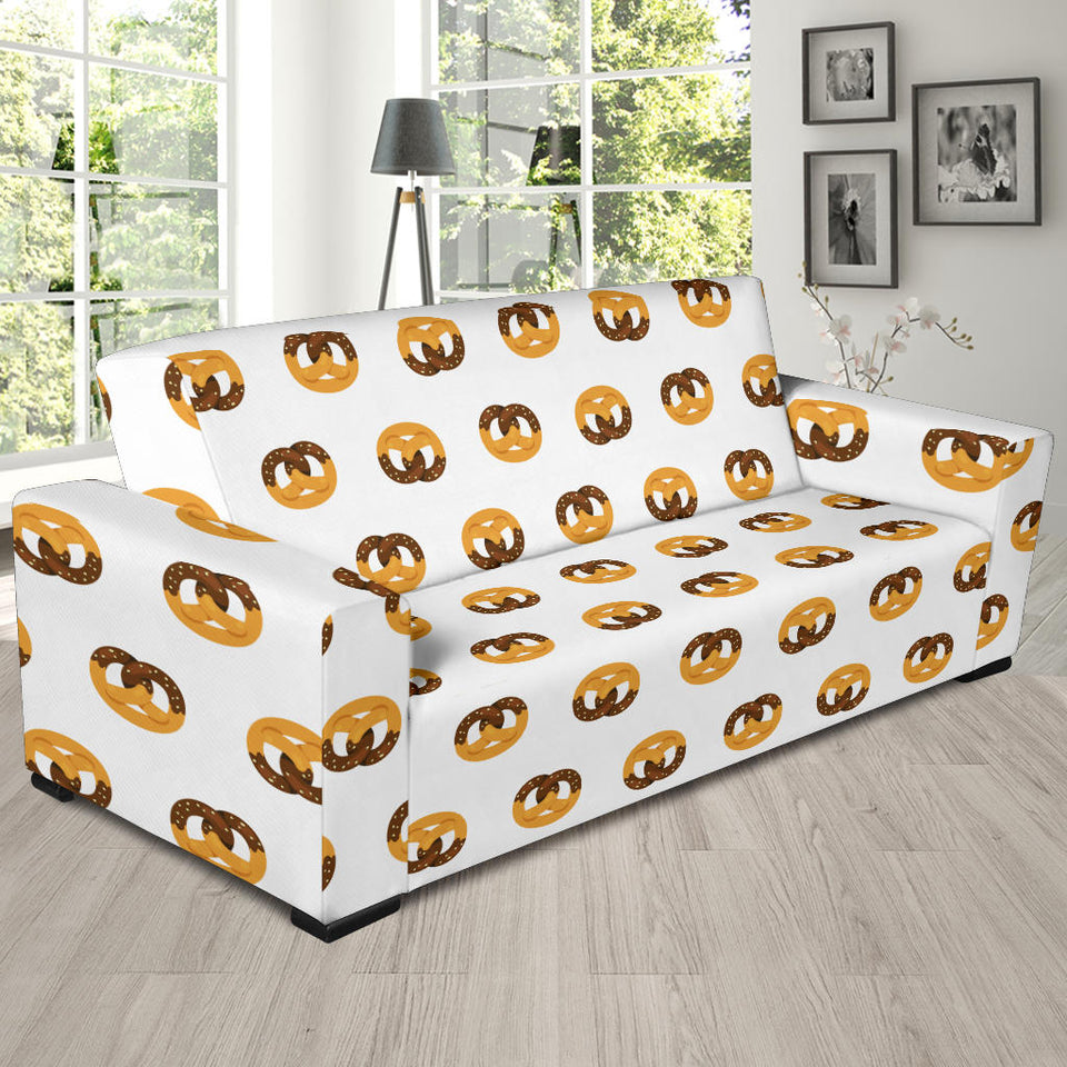 Pretzels Pattern Print Design 02  Sofa Slipcover