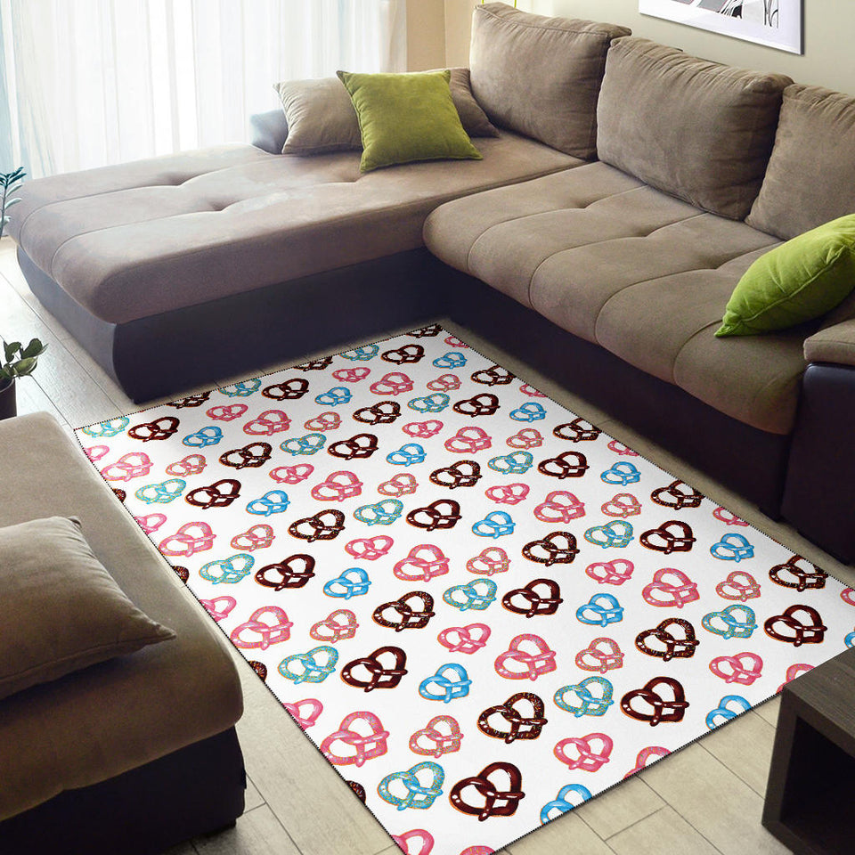Pretzels Pattern Print Design 04 Area Rug