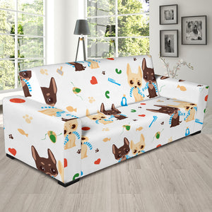 Cute Chihuahua Dog Pattern Sofa Slipcover