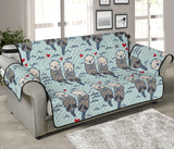 Lovely Sea Otter Pattern Sofa Cover Protector