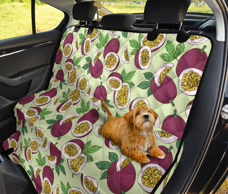 Passion Fruit Pattern Dog Car Seat Covers