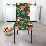 Squirrel Pattern Print Design 03 Dining Chair Slipcover