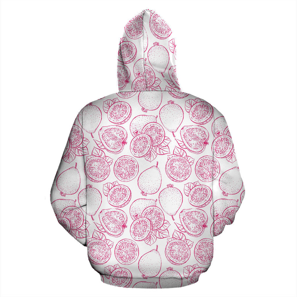 Sketch Guava Pattern Men Women Pullover Hoodie