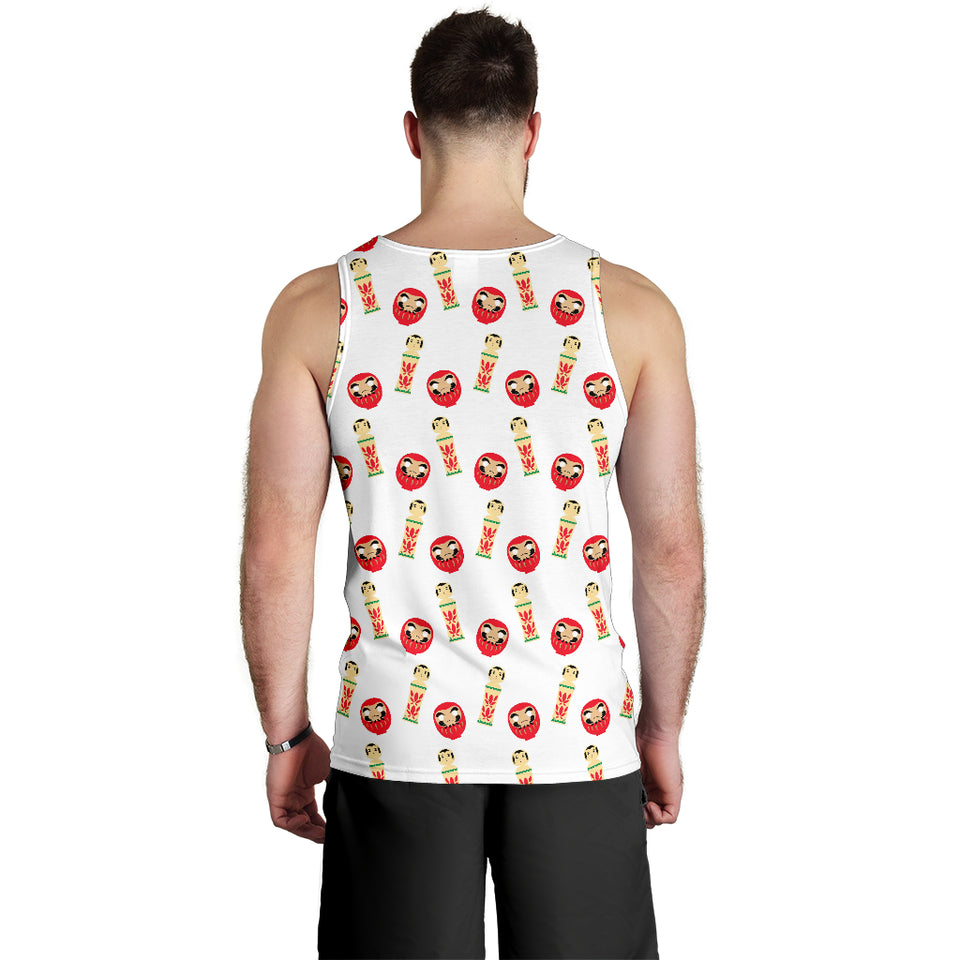 Daruma japanese wooden doll Men Tank Top