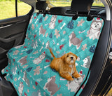 Christmas Cute Siberian Husky Puppie Pattern Dog Car Seat Covers