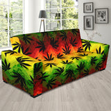 Canabis Marijuana Weed Pattern Print Design 03 Sofa Slipcover