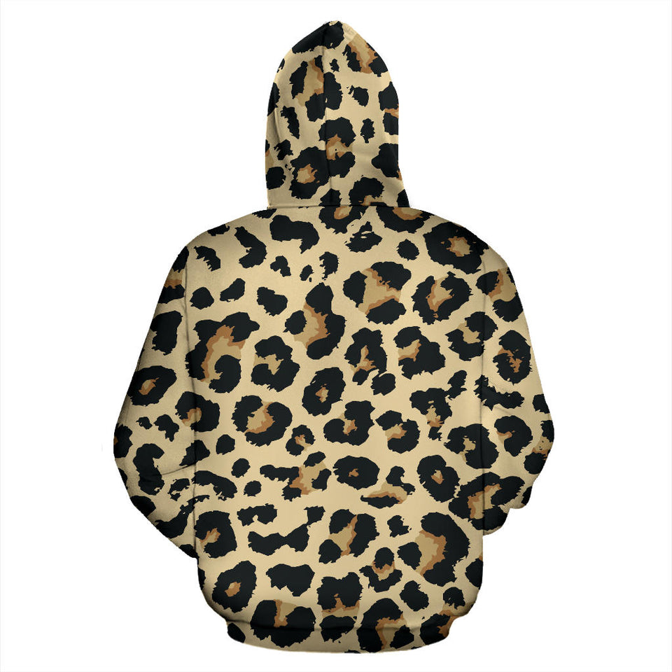 Leopard Print Design Pattern Men Women Pullover Hoodie