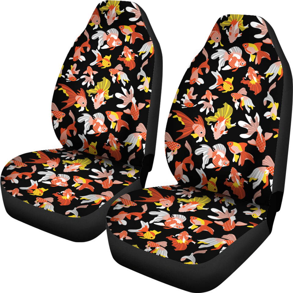 Goldfish Pattern Print Design 03 Universal Fit Car Seat Covers
