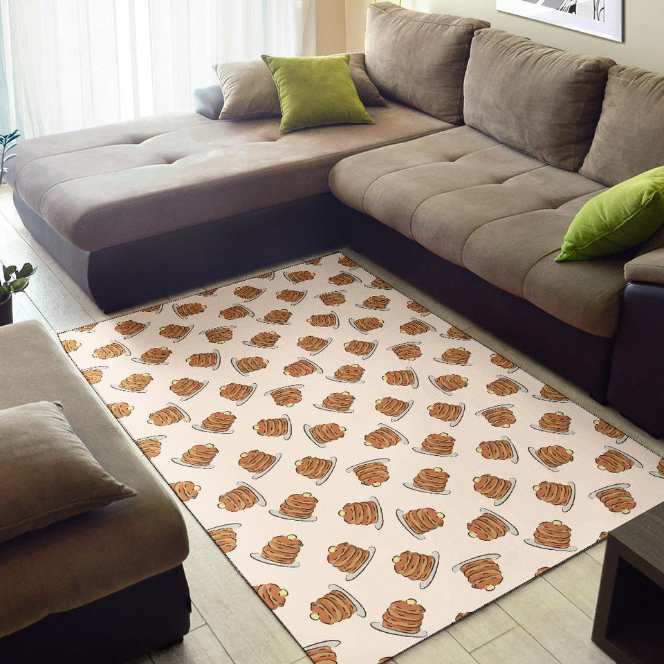 Pancake Pattern Print Design 01 Area Rug