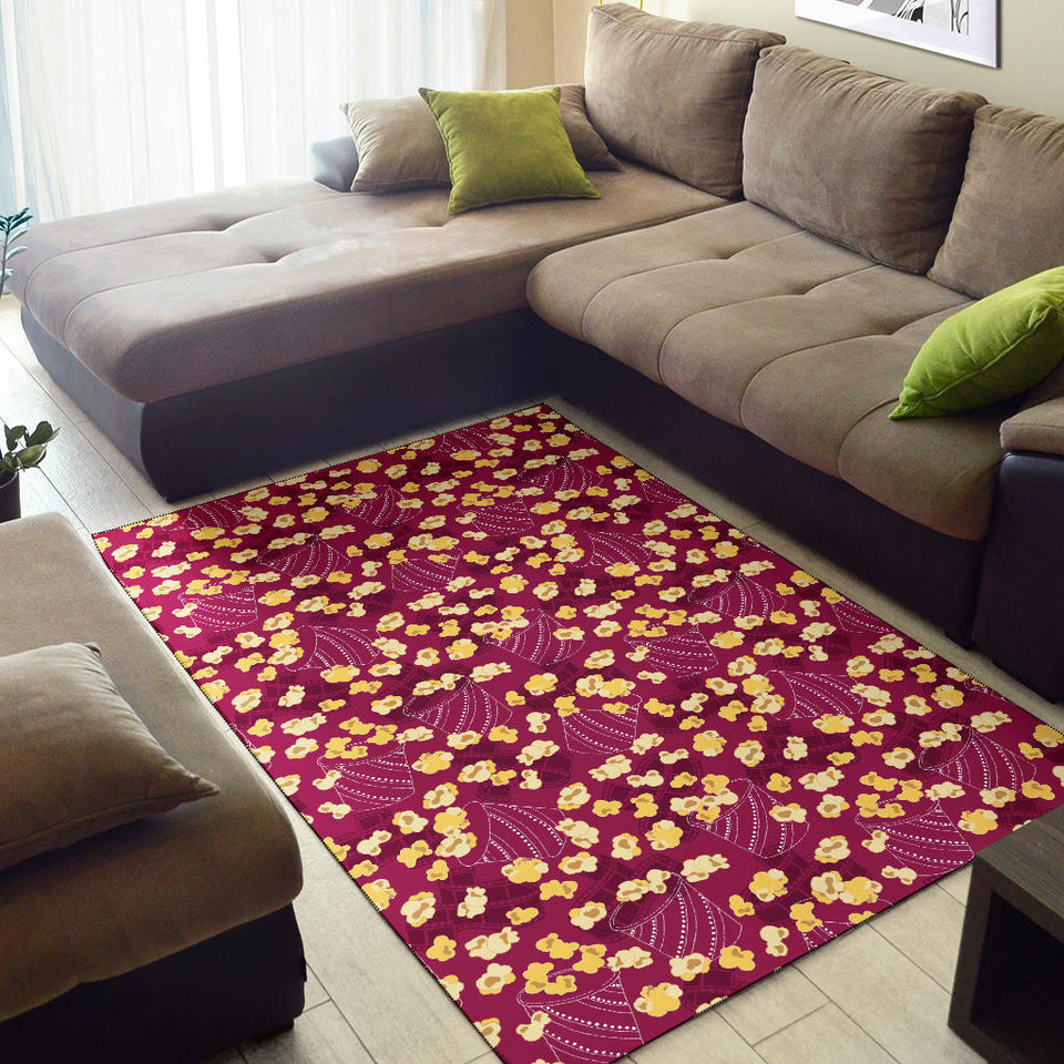 Popcorn Pattern Print Design 02 Area Rug