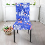 White Bengal Tigers Pattern Dining Chair Slipcover