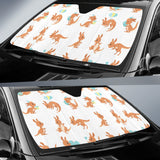 Cute Kangaroo Pattern Car Sun Shade
