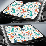 Cute Crocodile Pattern Car Sun Shade