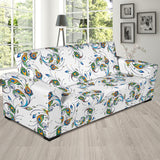 Peacock Feather Pattern Sofa Slipcover