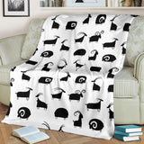 Goat Ram Pattern Premium Blanket