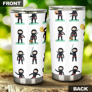 Cute Ninja Katana Sword Pattern Tumbler