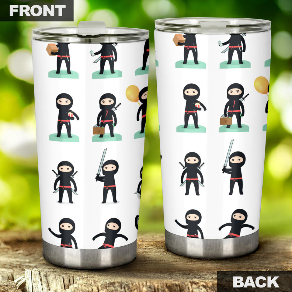 Cute Ninja Katana Sword Pattern Tumbler