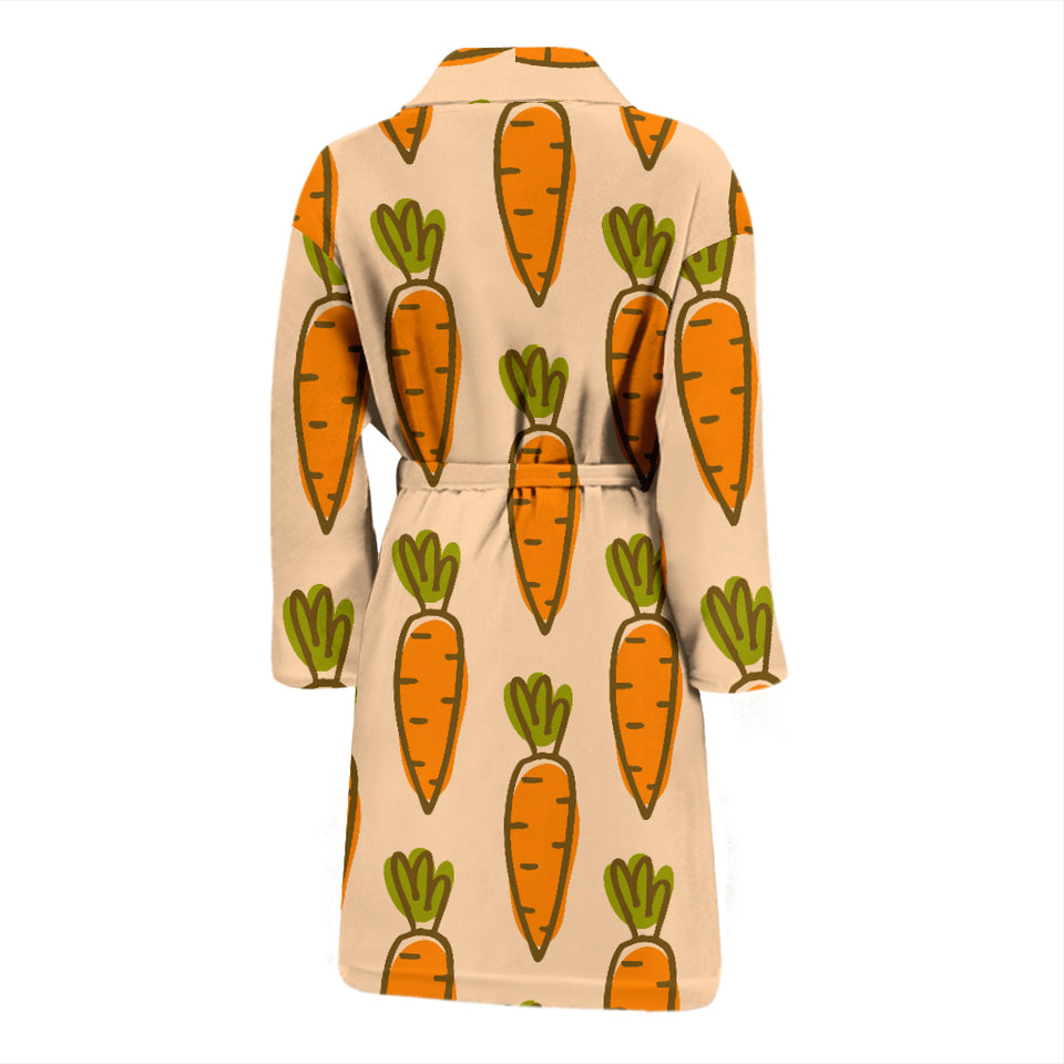 Carrot Pattern Print Design 04 Men's Bathrobe
