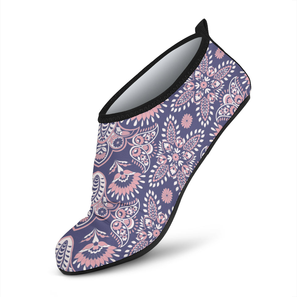 Indian Batik Style Pattern Aqua Shoes