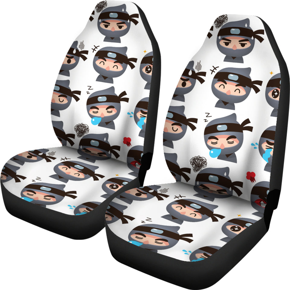 Cute Ninja Design Pattern Universal Fit Car Seat Covers