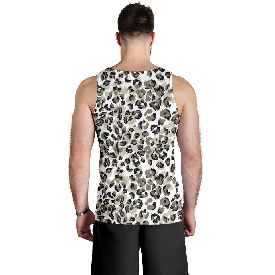 Leopard skin print pattern Men Tank Top