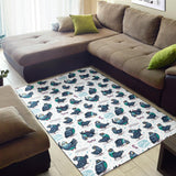 Pigeon Pattern Print Design 02 Area Rug