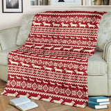 Dachshund Nordic Pattern Premium Blanket
